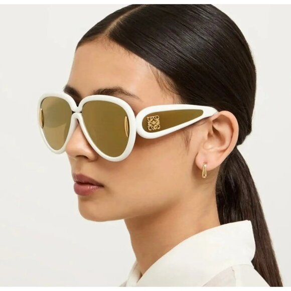 NEW LOEWE SUNGLASSES LW40132I 25G WHITE UNISEX EYEWEAR LOEWE main image 10